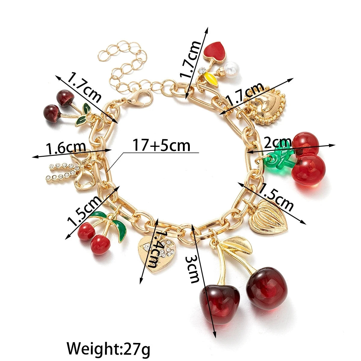"Andryssa" Cherry Bracelet