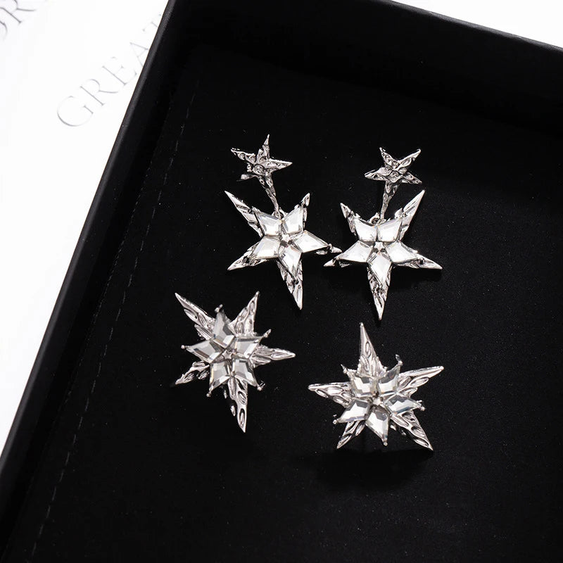 "Melivine" Star Drop Earrings