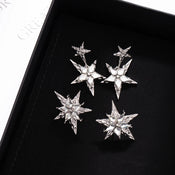 "Melivine" Star Drop Earrings width=100 
