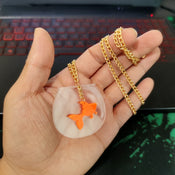 "Etheline" Goldfish Pendant Necklace width=100 