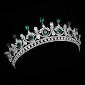 "Emeraluna" Pageant Queen Diadem width=100 