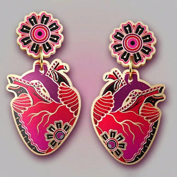 "Clotilda" Heart Shape Earrings