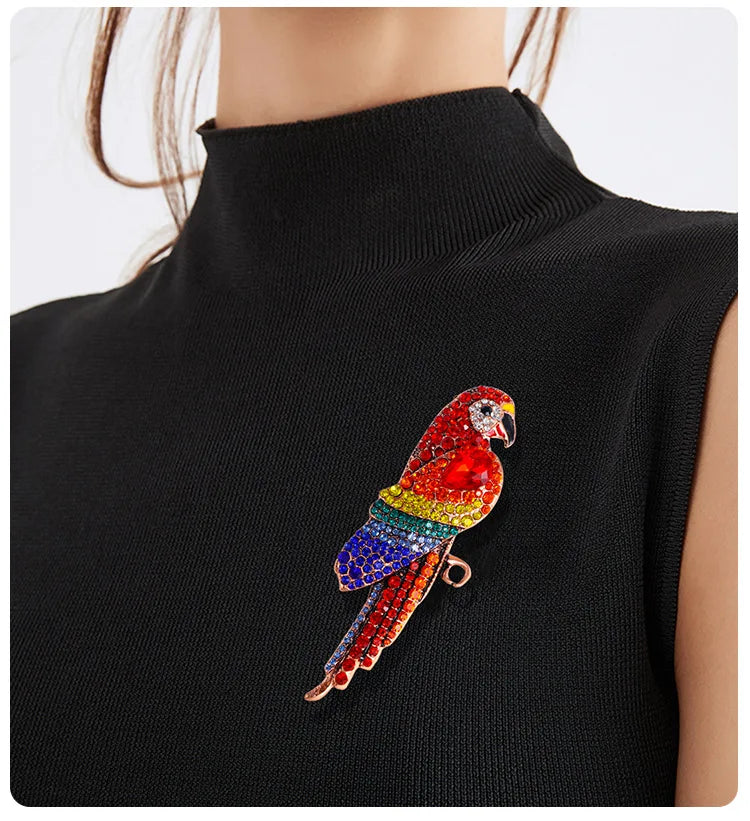 "Tullisse" Rhinestone Brooch