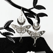 "Luminisse" Moth Earrings Collection width=100 