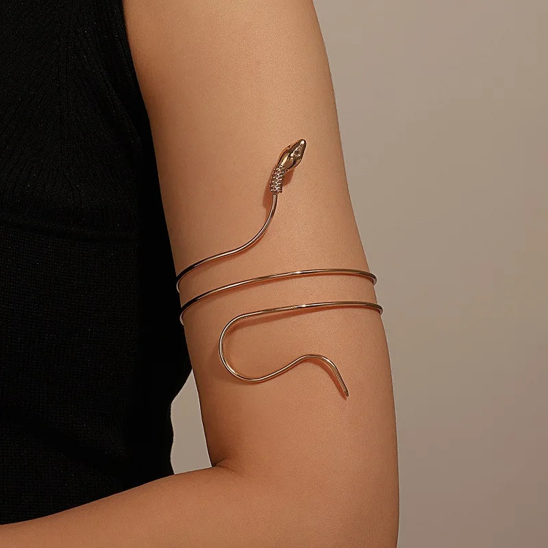 "Nolwenn" Snake Cuff Bracelet