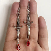 "Sekharith" Dagger Earrings width=100 