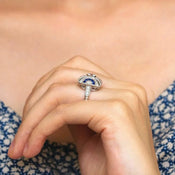 "Varenius" Rhinestone Band width=100 