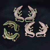 "Andrineia" Crocodile Earrings width=100 