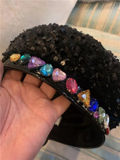"Sequina" Sequin Party Beret width=100 