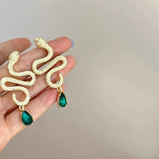 "Florizel" Snake Drop Earrings width=100 