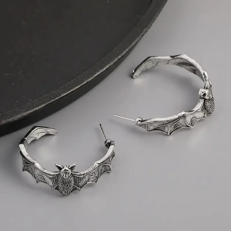 "Roslenne" Dazzling Bat Earrings