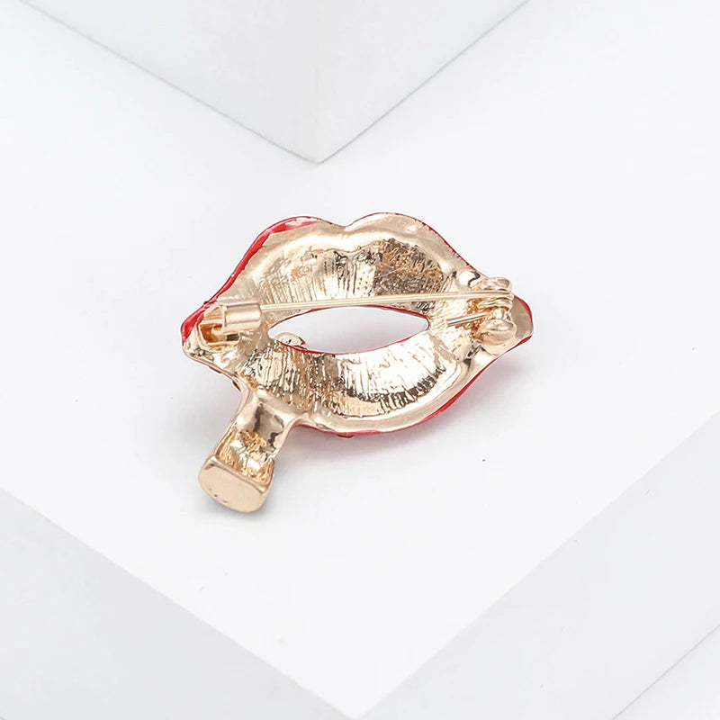 "Aurielle" Lipstick Brooch