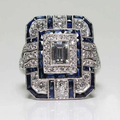 "Silviera" Square Ring
