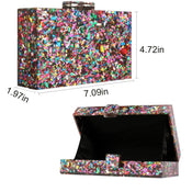 "Mosaela" Geometric Box Clutch width=100 