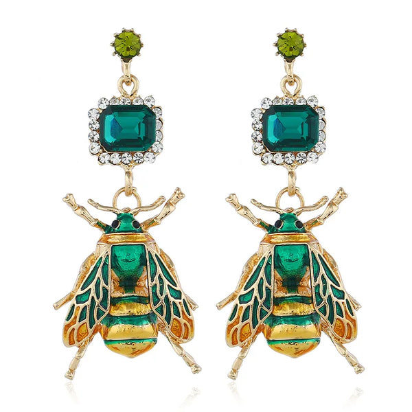 "Philomena" Bee Drop Earrings