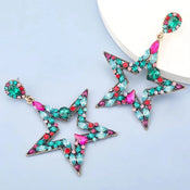 "Veylisse" Star Dangle Earrings width=100 