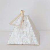 "Triangia" Pyramid Acrylic Clutch width=100 