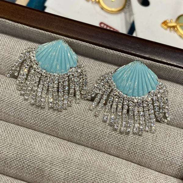 "Azurine" Blue Dress Earrings