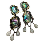 "Maristia" Shell Tassel Earrings width=100 