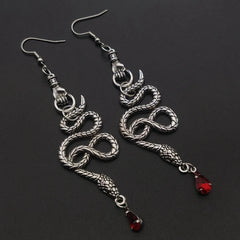 "Francina" Gothic Snake Earrings