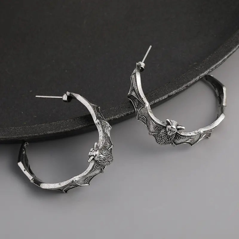 "Roslenne" Dazzling Bat Earrings