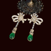 "Emeralda" Faux Emerald Necklace and Earrings width=100 