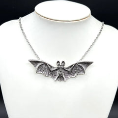 "Umbriel" Beaded Bat Necklace