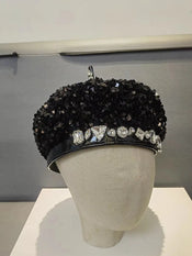 "Sequina" Sequin Party Beret width=100 