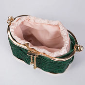 "Perlita" Pearl Beaded Clutch width=100 