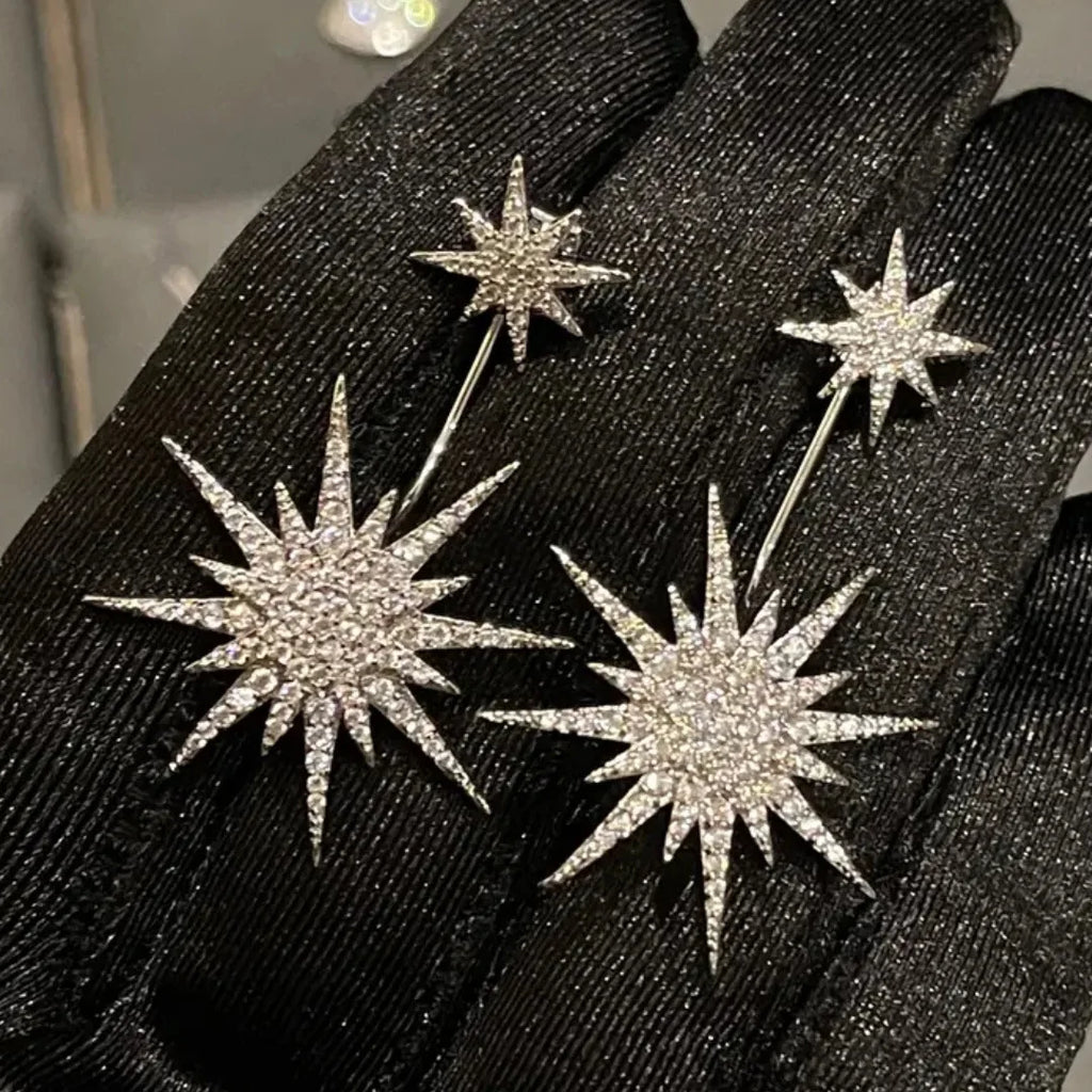 "Octavia" Eight Star Earrings
