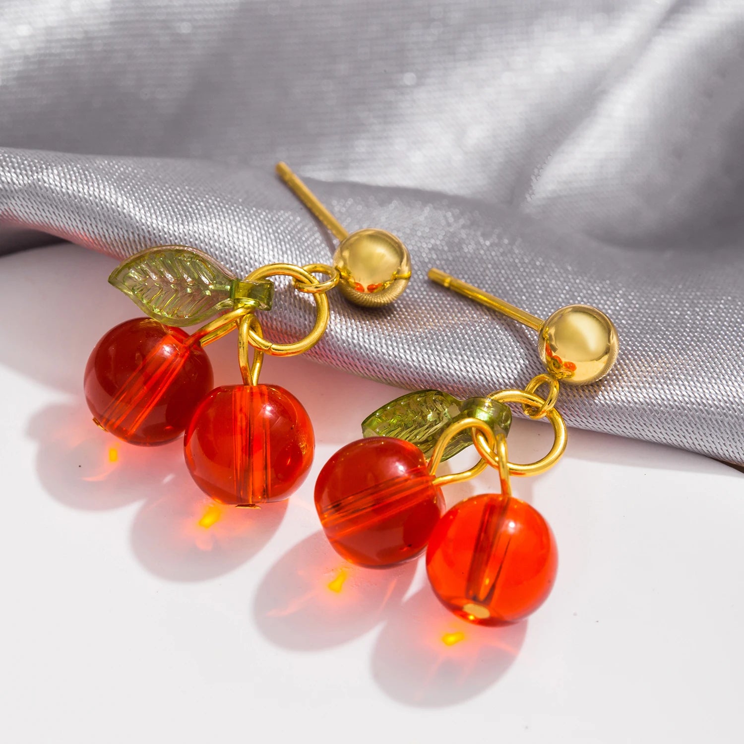 "Serenixa" Cherry Drop Earrings