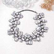 "Clarion" Rhinestone Collar Necklace width=100 