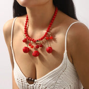 "Andryelle" Cherry Pendant Necklace width=100 