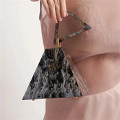 "Triangia" Pyramid Acrylic Clutch width=100 