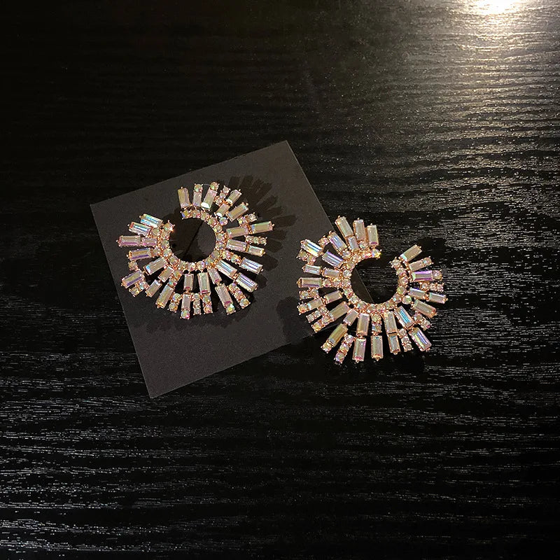 "Mornessa" Rhinestone Stud Earrings