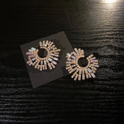 "Mornessa" Rhinestone Stud Earrings width=100 