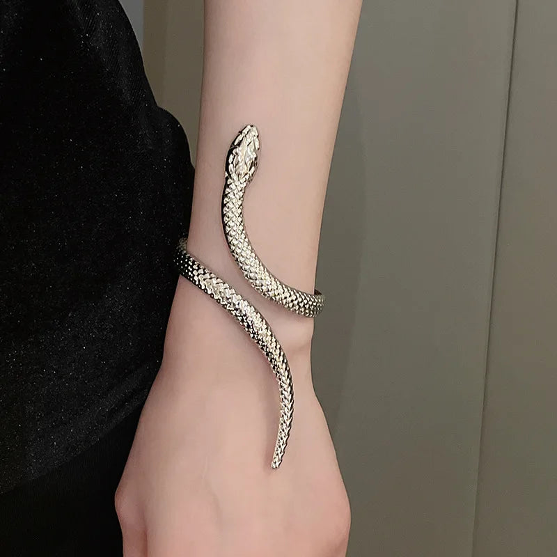 "Ethelaira" Snake Bracelet Ring Set