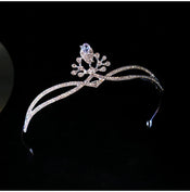 "Emmeline" Water Drop Crown Headband width=100 