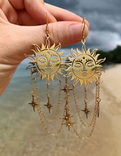 "Liviara" Sun Earrings width=100 
