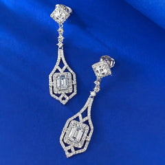 "Starlith" Rhinestone Drop Earrings