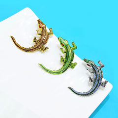 "Bellatrix" Rhinestone Gator Brooch
