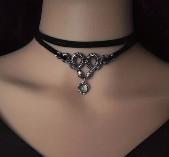 "Kheprianna" Snake Choker Necklace