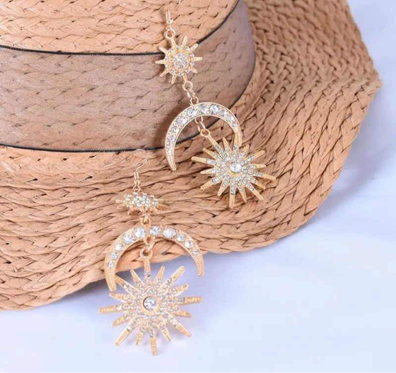 "Saphira" Rhinestone Drop Earrings