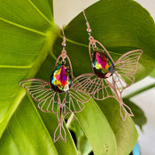 "Luminisse" Moth Earrings Collection width=100 