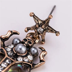 "Tacita" Beetle Shell Earrings