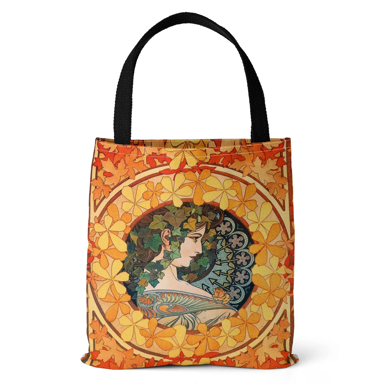 "Verena" Mucha Canvas Tote Bag