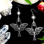 "Luminisse" Moth Earrings Collection width=100 