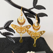 "Luminisse" Moth Earrings Collection width=100 