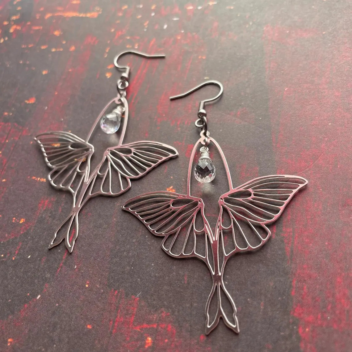 "Luminisse" Moth Earrings Collection