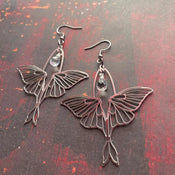 "Luminisse" Moth Earrings Collection width=100 